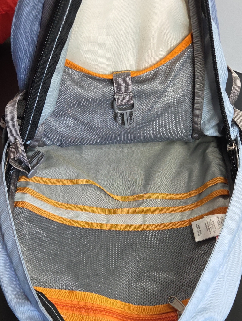 The North Face Isabella Light Blue and Gray Backpack - Picture 7 of 16
